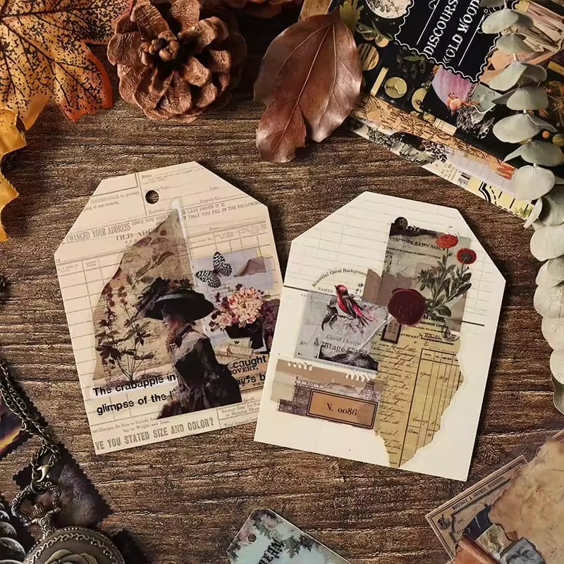 Old Wood Floats Series Book  - Stickers Sheets Set Of 20