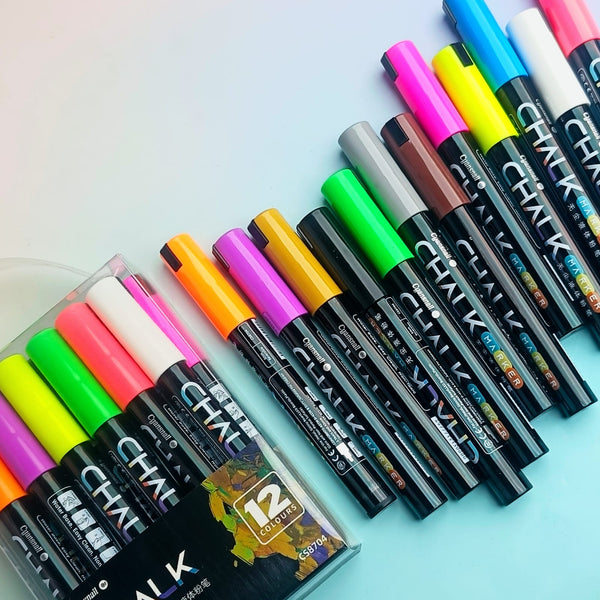 Chalk Water Based Paint - Marker Set Of 12