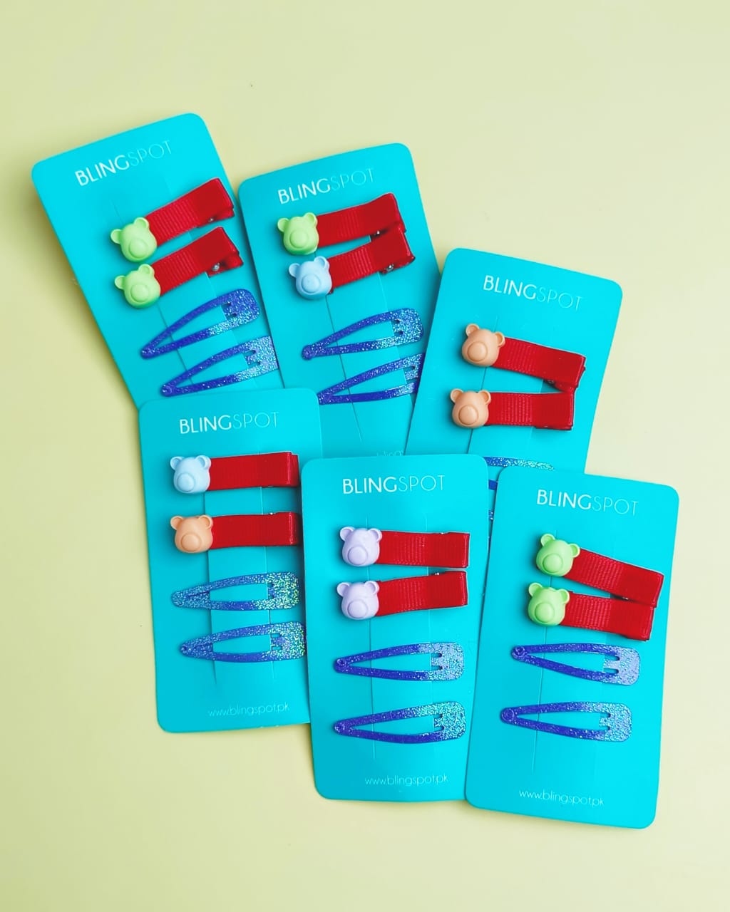 Snap Clips - Hair Clip Set Of 4 - Style 51
