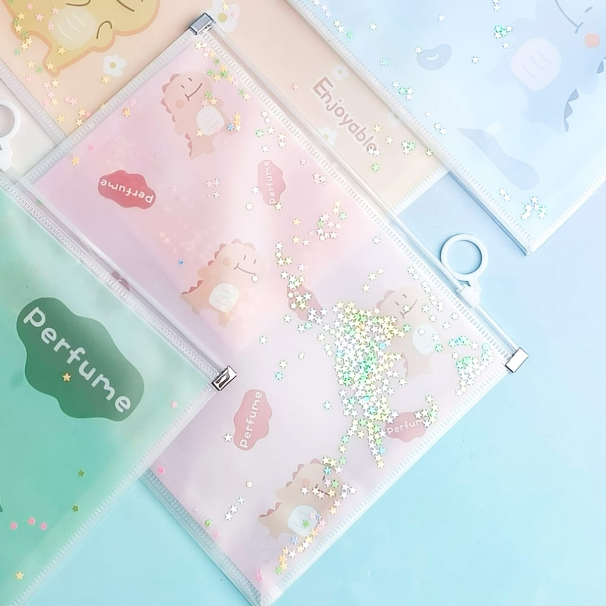 Good Luck Dino Transparent -  Document Pouch