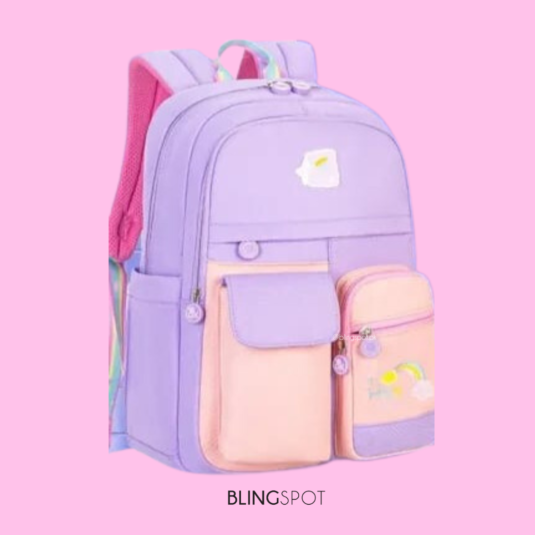 Purple  & Peach Unicorn - Backpack