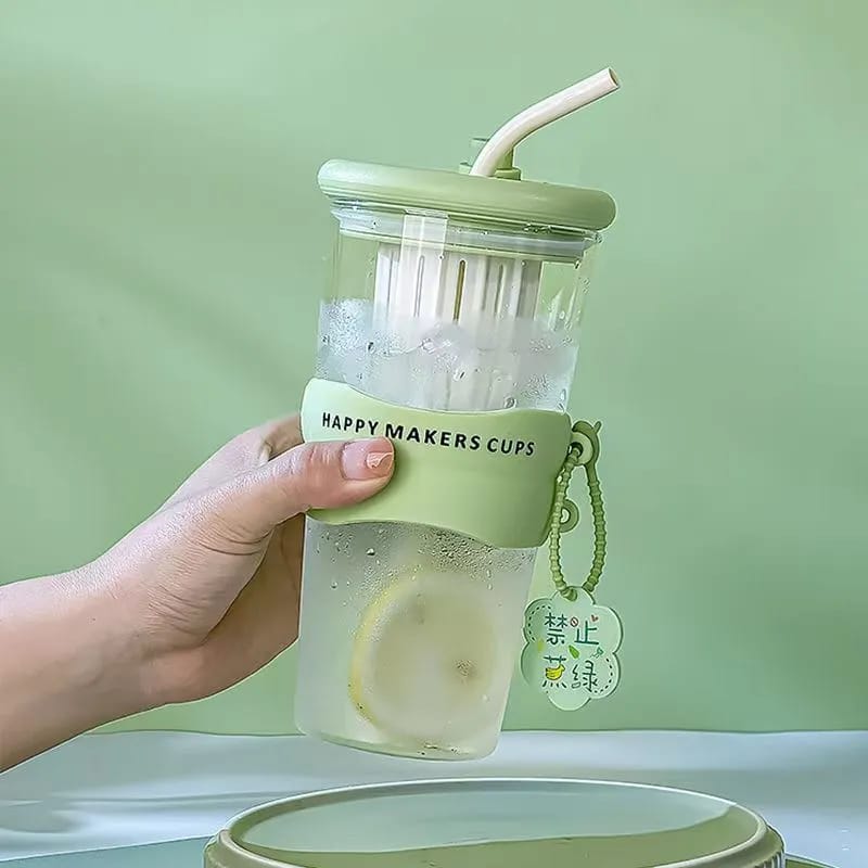 Happy Makers Cup - Glass  Sipper