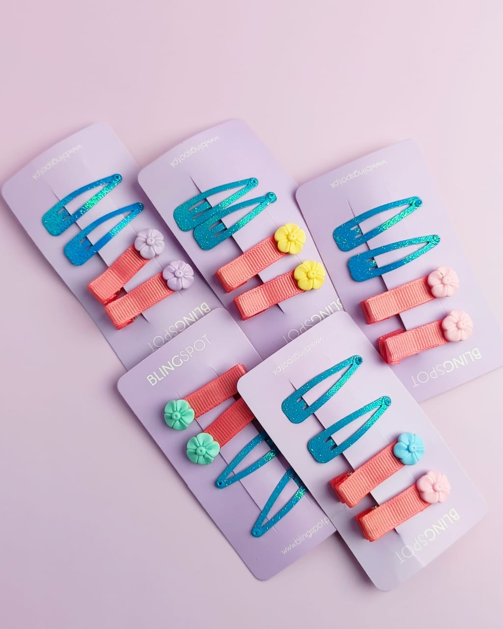 Snap Clips - Hair Clip Set Of 4 - Style 44