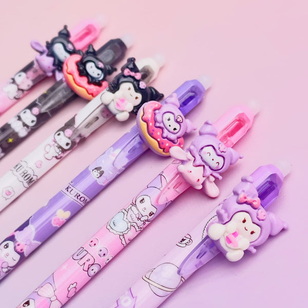 Sweet Kuromi -  Erasable Press Gel Pen