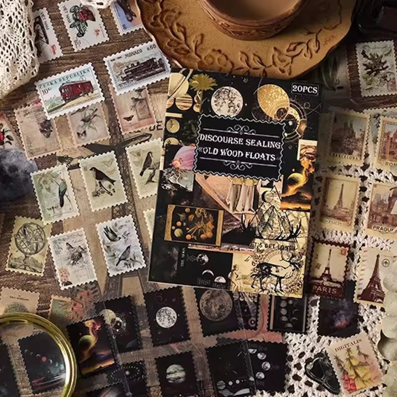Old Wood Floats Series Book  - Stickers Sheets Set Of 20