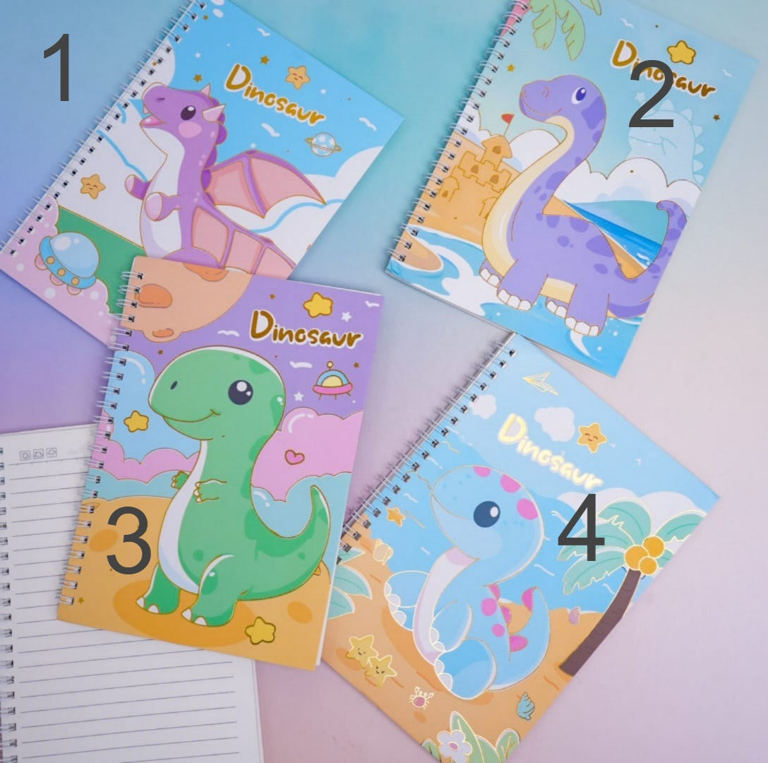 Dinosaur Land Spiral Notebook Journal ( 38 Lined Pages )