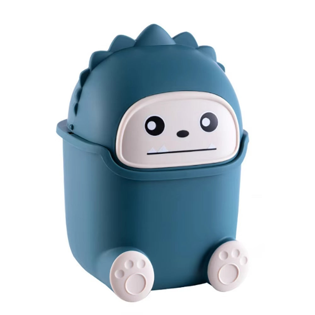 Dino Blue Green Shade - Desk Organizer / Desktop Paper Basket