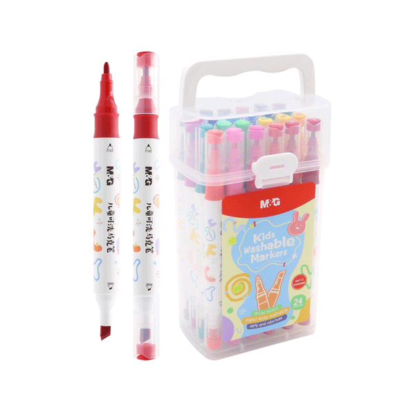 M&G Kids Washable Marker Dual Side Set of 24