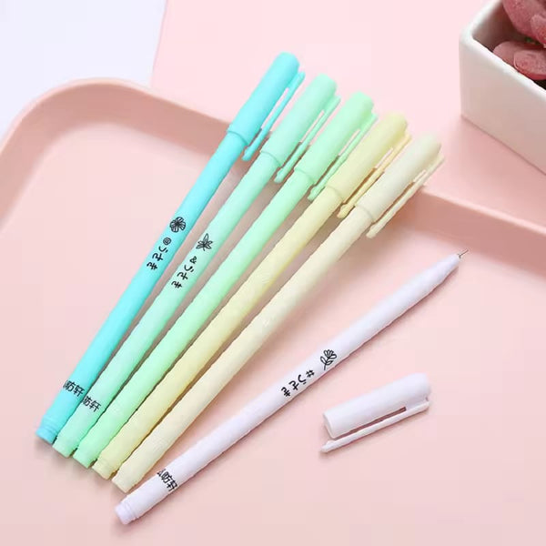 Macaron Colors - Gel Pen Set Of 6 - Style 2