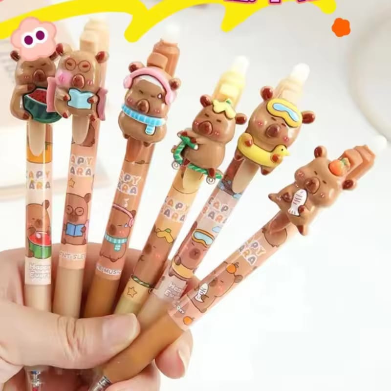 Capybara Erasable - Press Gel Pen