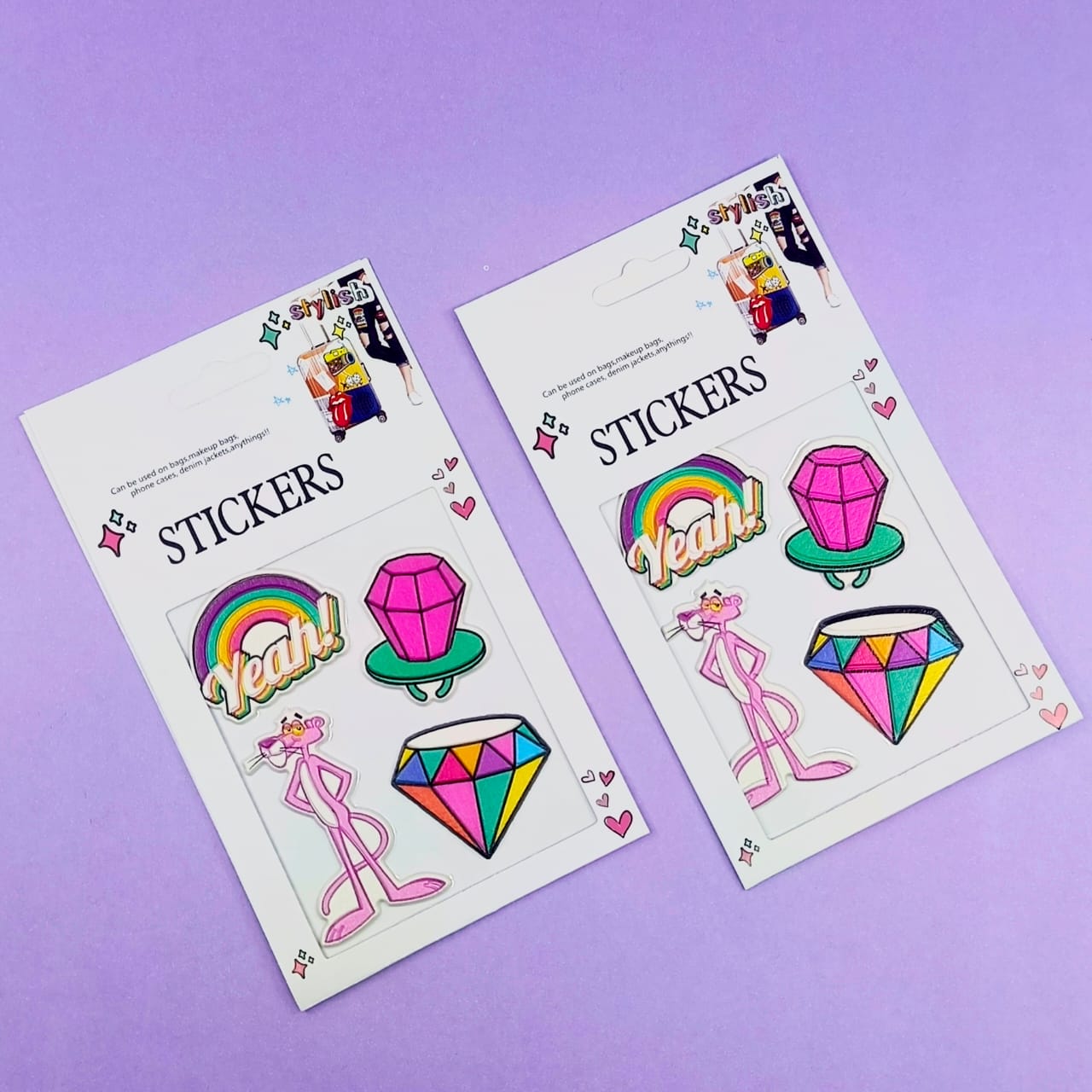 Pink Panther & Multi Diamond  - Stickers