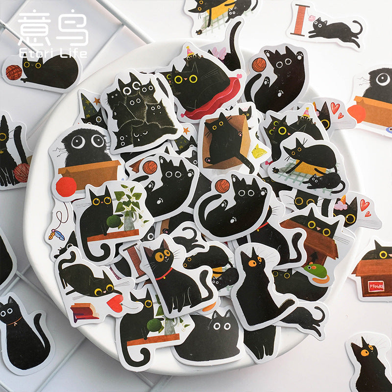 Mr Black Cat  - Sticker