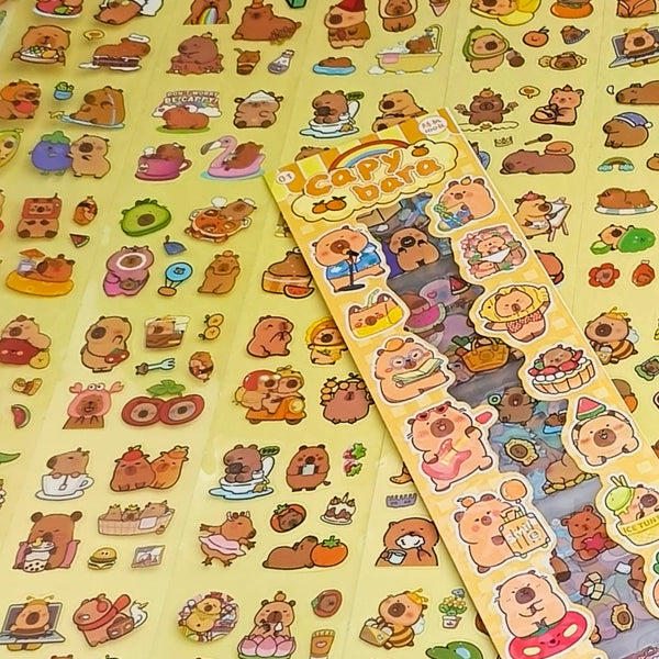 Capybara Bear   - Pack Of 380 Stickers