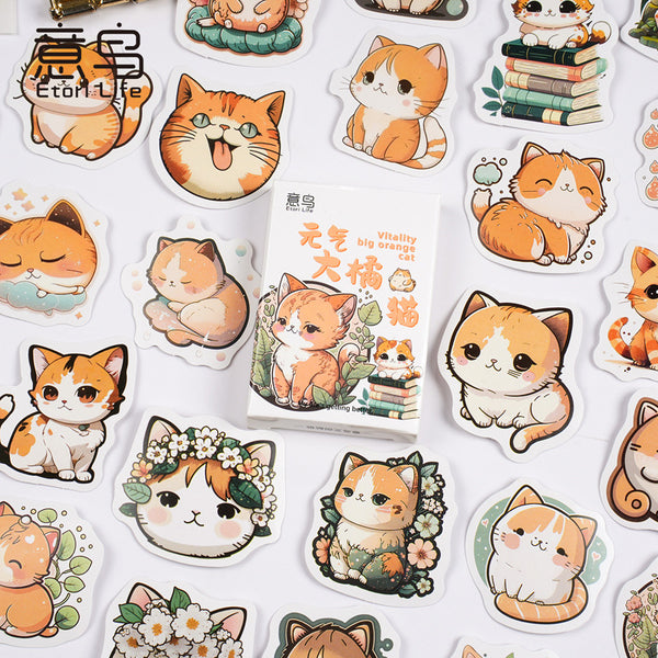 Vitality Big Orange Cat - Sticker