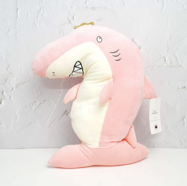 Pink Queen Shark FIsh  - Plushie Soft Toy