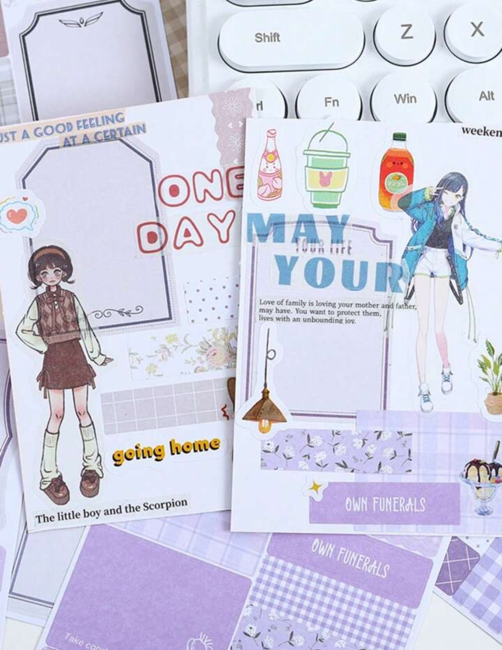 Midnight Thought Series - Stickers Set Of 4 Sheets