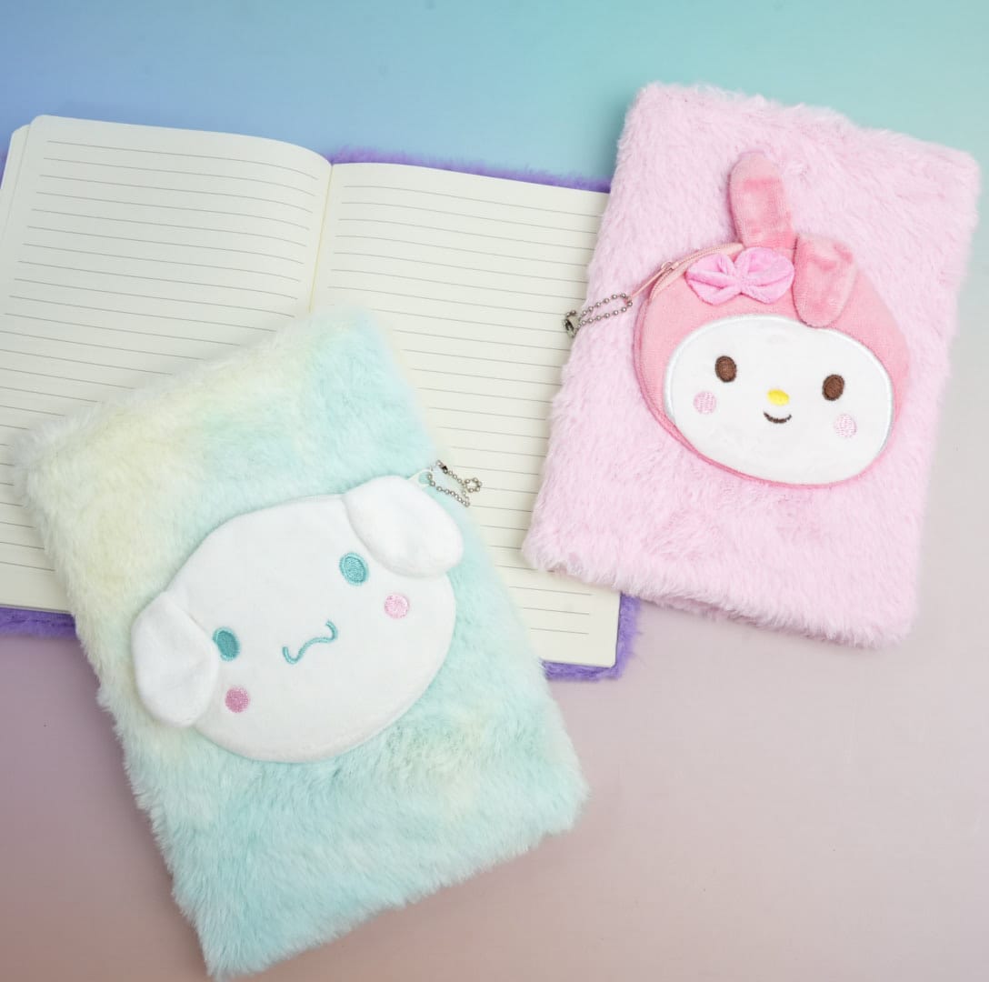 My Melody &amp; Cinnamoroll - Fluffy Journal