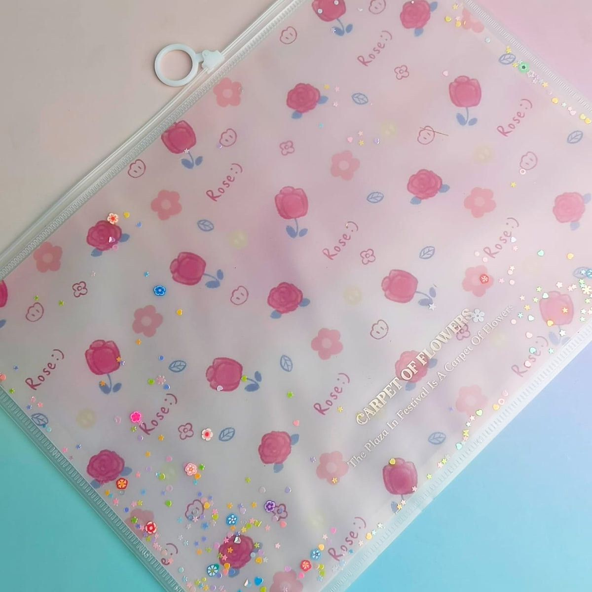 Carpet of Flowers - Document Folder Large Pouch