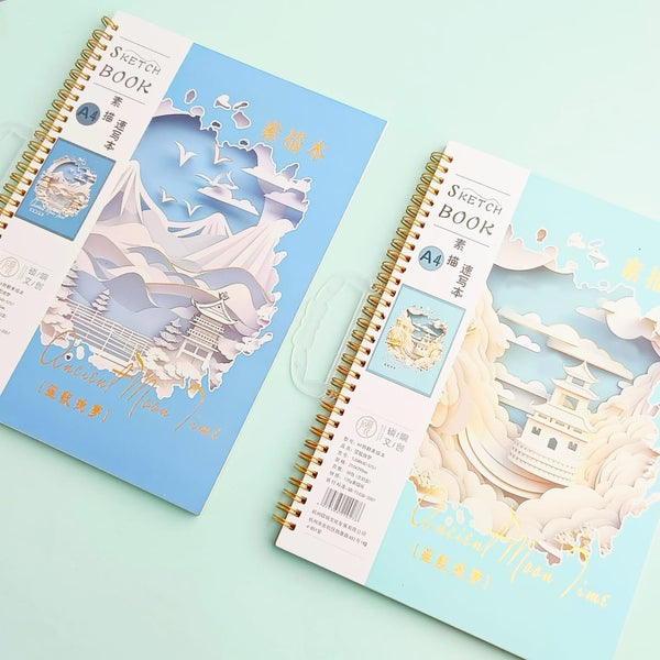 Ancient Moon Time Gold Foiled - Sketch Book 2