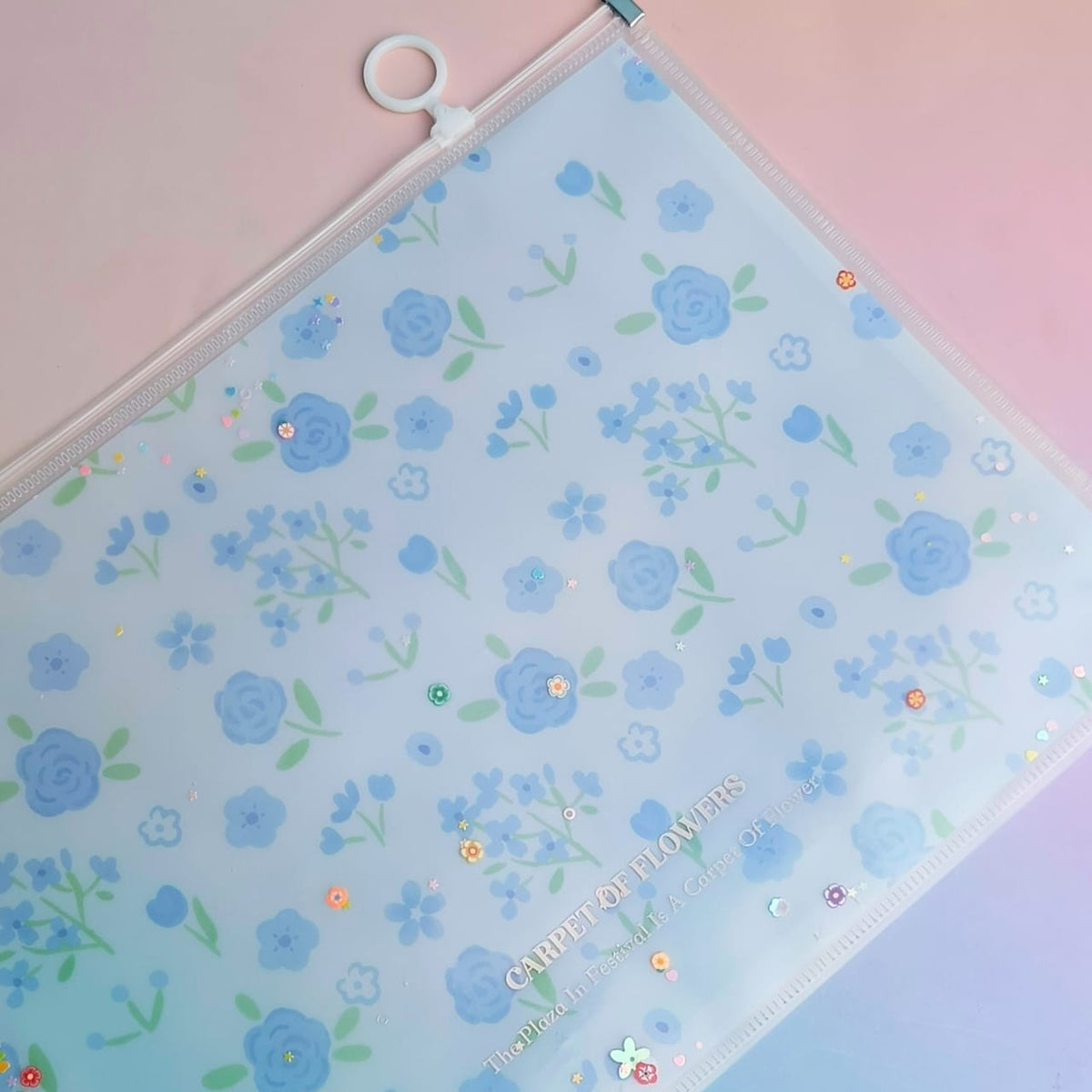 Carpet of Flowers - Document Folder Large Pouch
