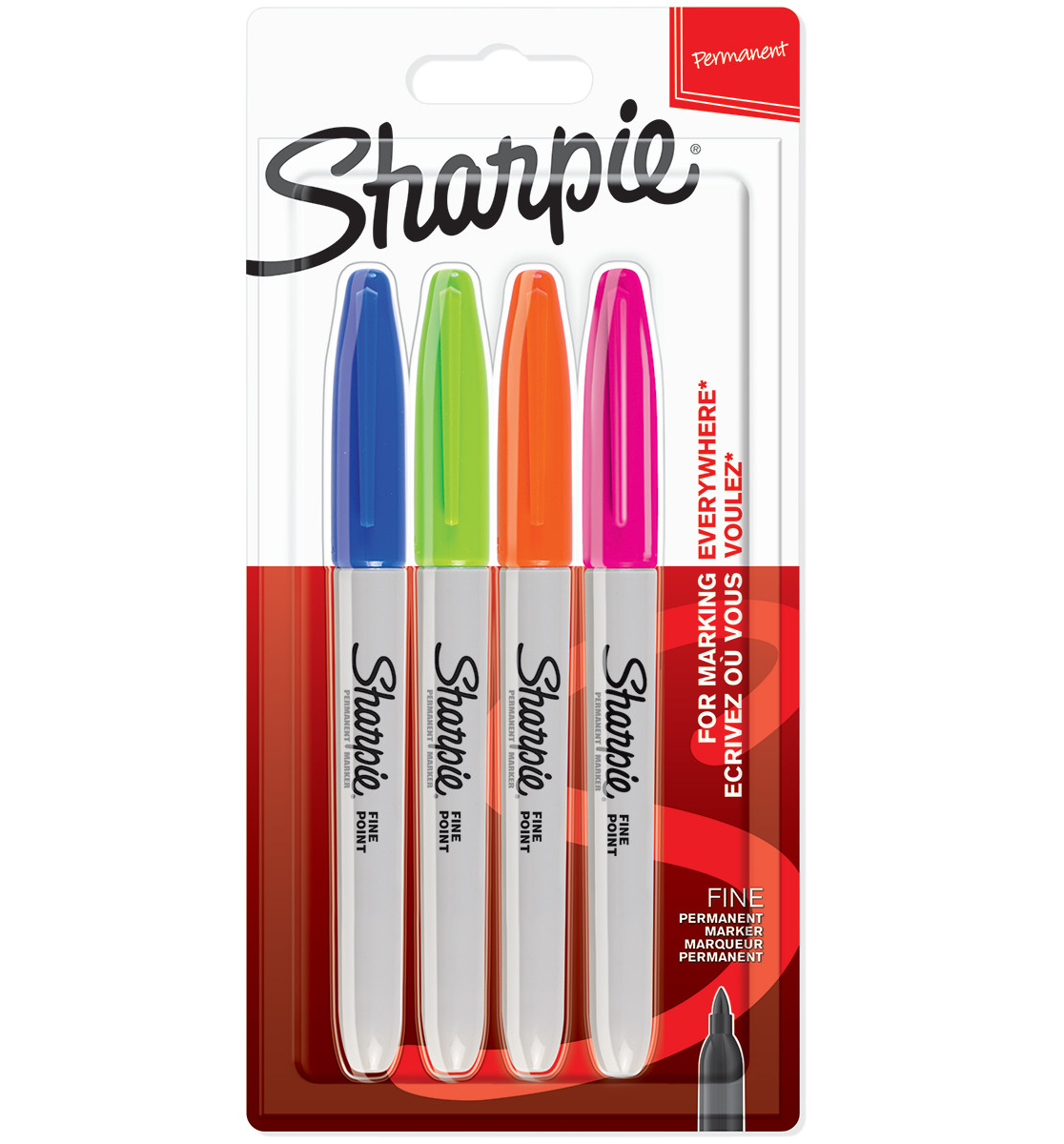 Sharpie Fine Point Permanent Markers Set of 4