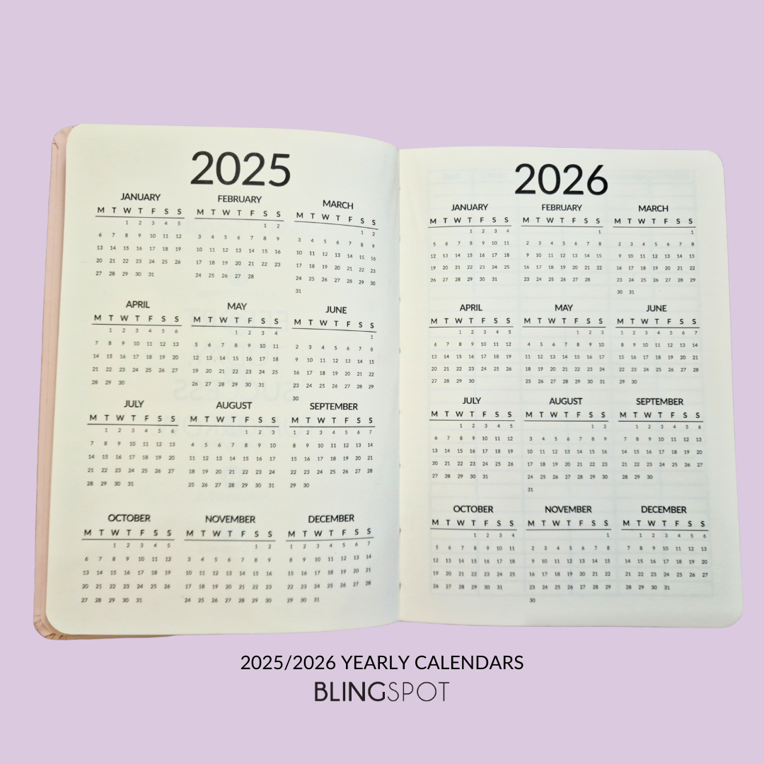 Lilac - 2025 DATED YEARLY PLANNER