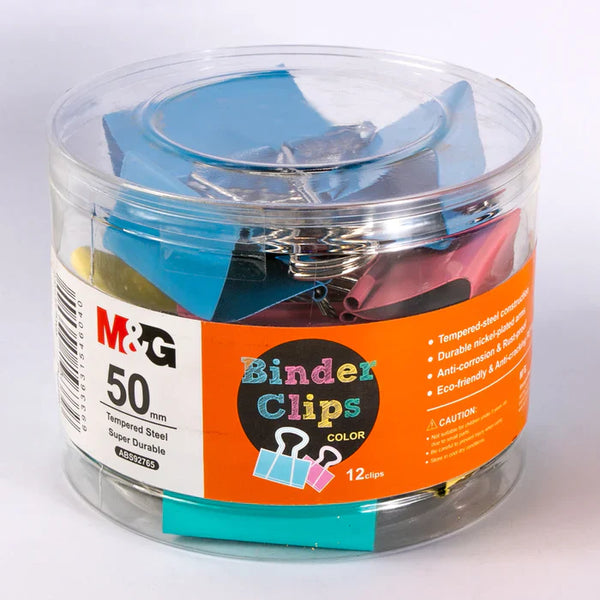 M&G 50mm Metal Binder Clip Set of 12