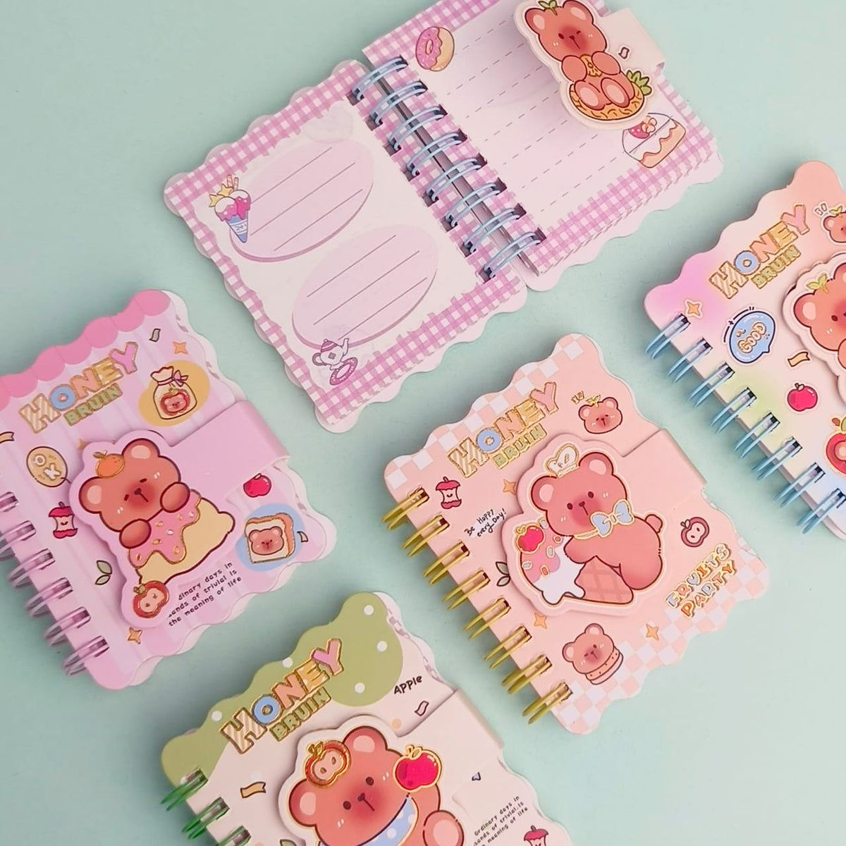 Honey Bear Mini Diary  - Notebook / Journal