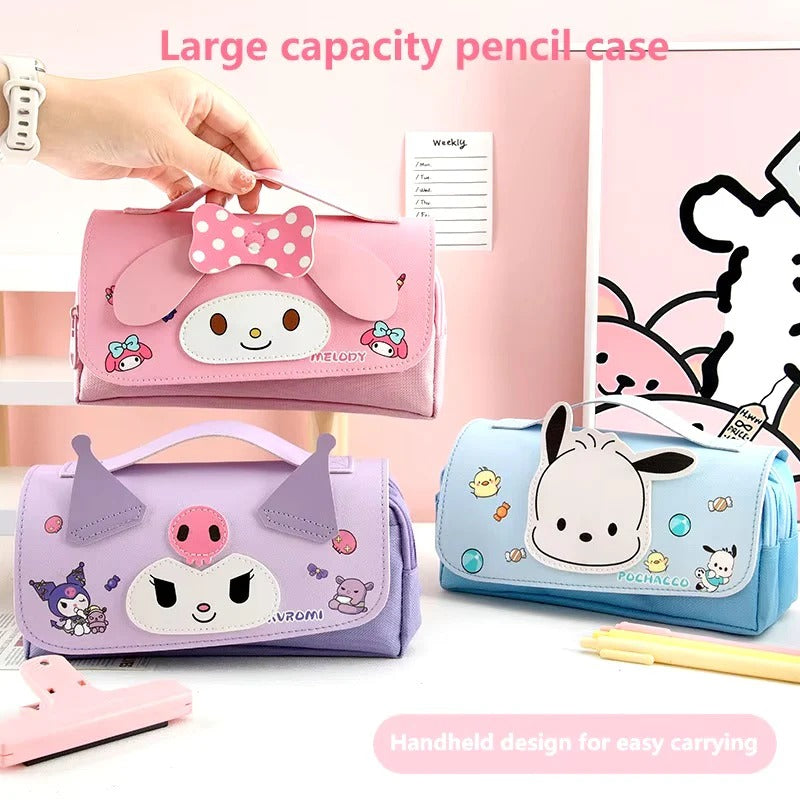 My Melody Sanrio Characters Zipper Large Capacity - Pouch