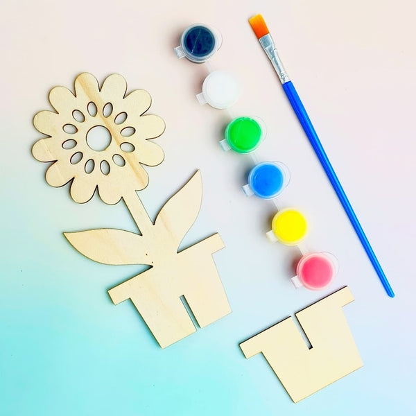 Creative Diy Wood Craft Garden Flower  - Poster Painting Set Style 7