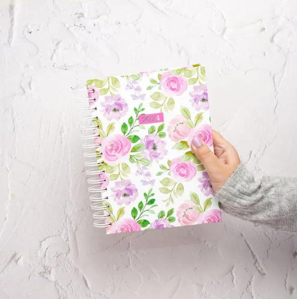 ROSY - 2024 SPIRAL DATED YEARLY PLANNER
