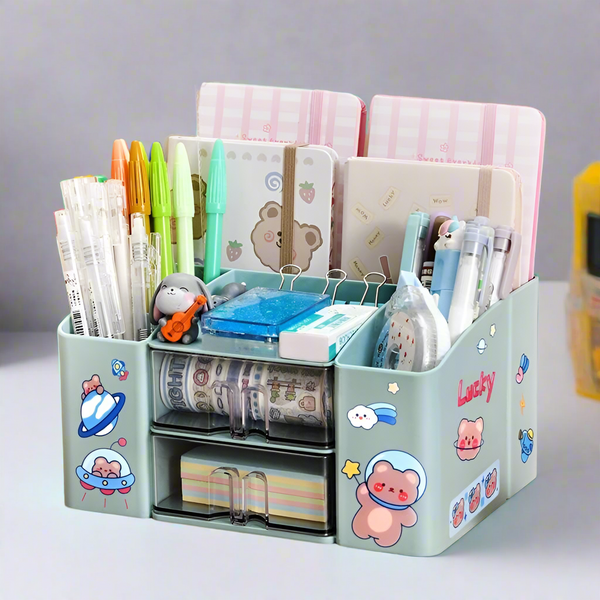 Macaron Blue - Stationery & Fashion Accessories Organizer