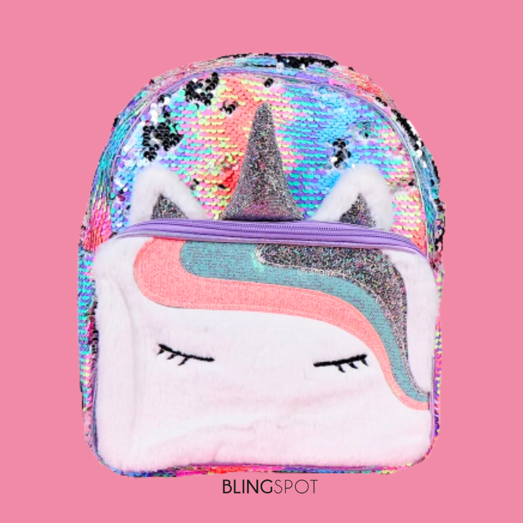 Holographic Unicorn Sequin - Backpack
