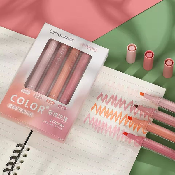 Pink  Colors - Highlighter Set Of 4