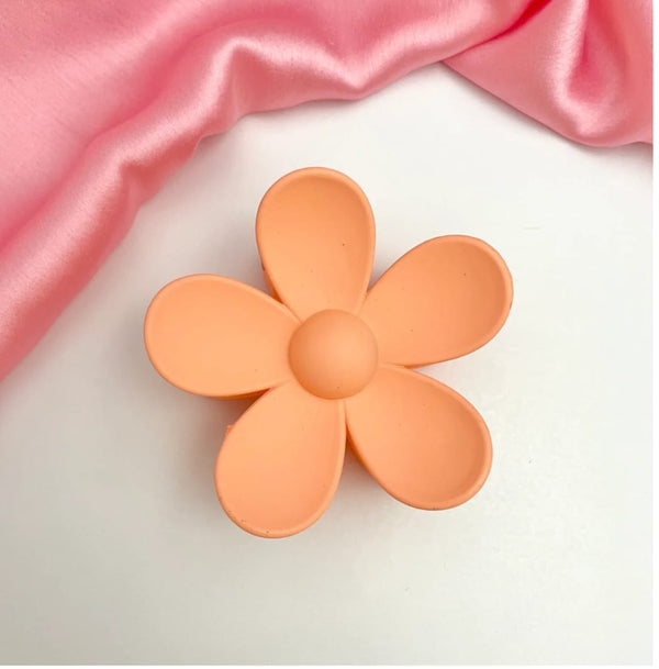 Orange Flower - Hair Claw Style 2