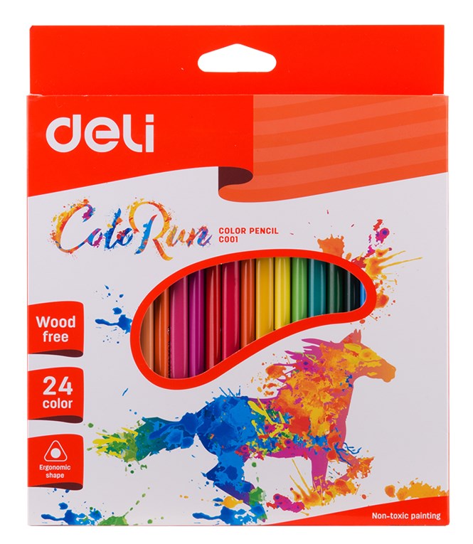 Deli Color Run Pencil Colors Set Of 24