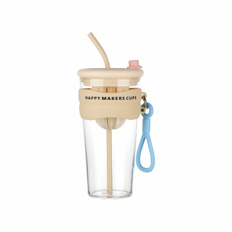 Happy Makers Cup - Glass  Sipper