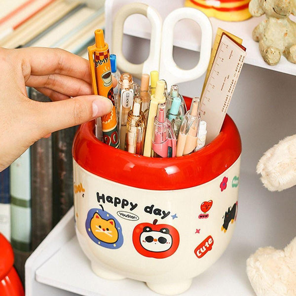 Red Stationery Organizer - Desk Organizer