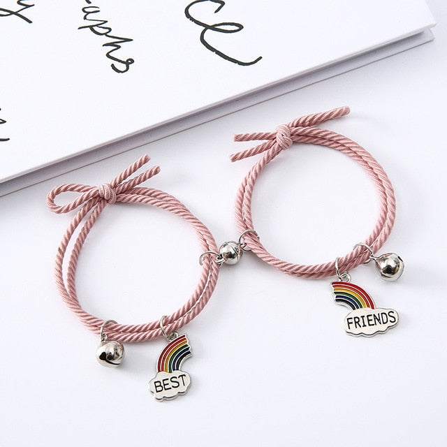 Rainbow Pink( Best Friend )  - Bracelet Set Of 2