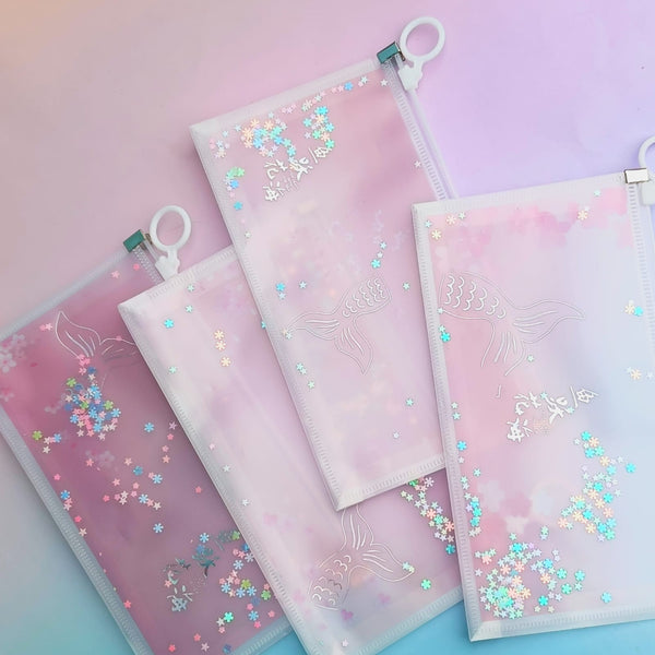 Mermaid Confetti Transparent - Pouch