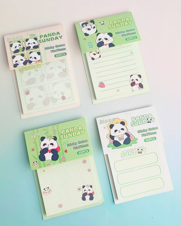 Panda Sunday Notepad - Sticky Notes