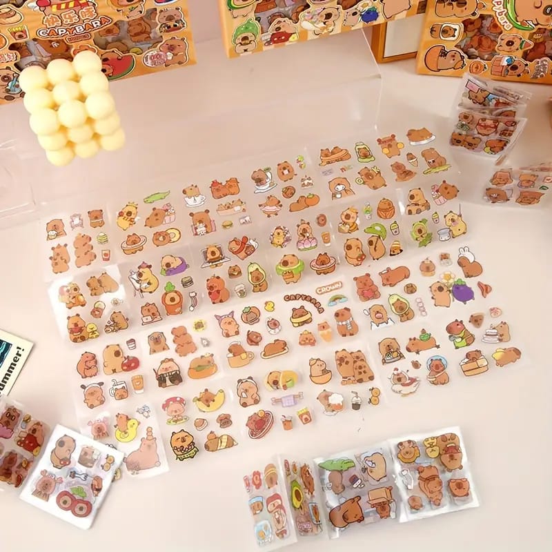 Capybara Bear - Set Of 100 Sticker Sheets