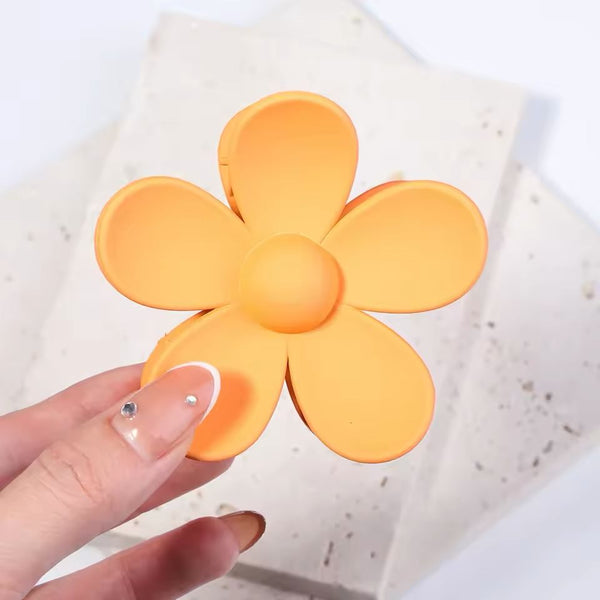 Orange  Flower - Hair Claw Style 1