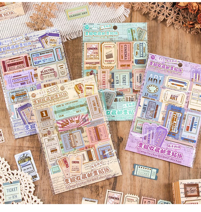 City Travel Notes Stamp  - Stickers Sheets Set Of 3