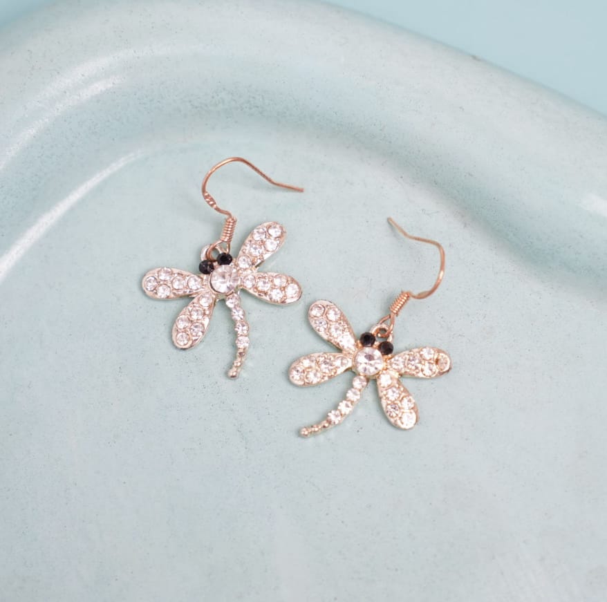 Dragonfly Gold  - Earrings