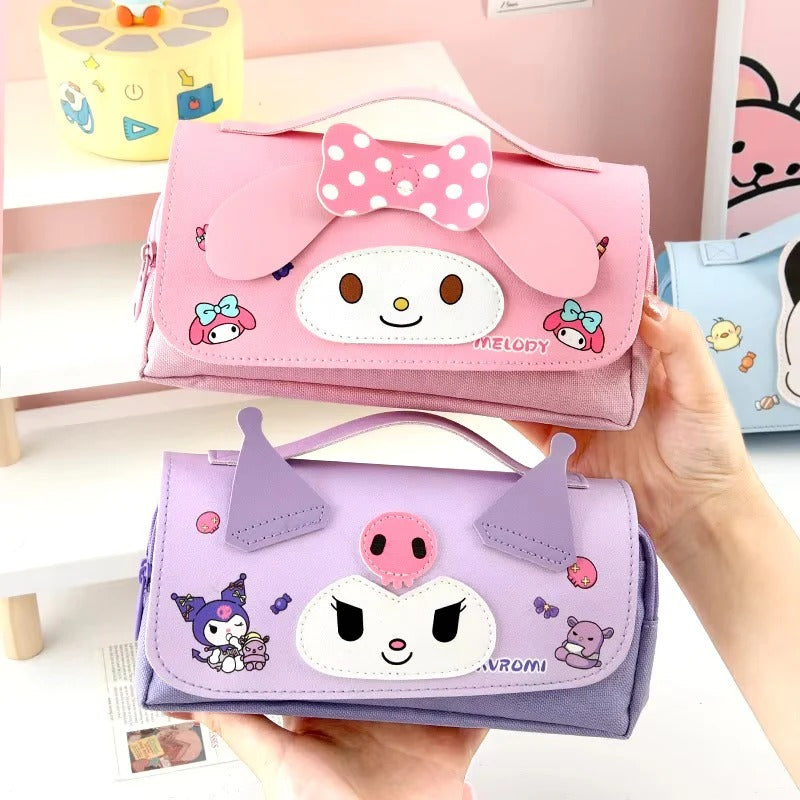 My Melody Sanrio Characters Zipper Large Capacity - Pouch