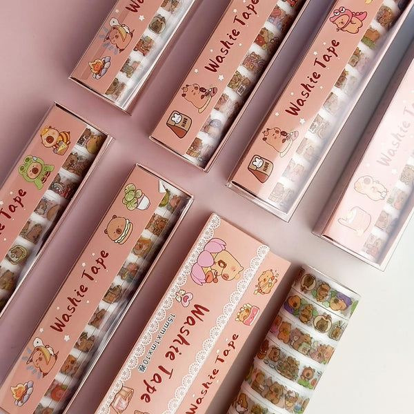 Capybara - Washi Tape Set Of 10