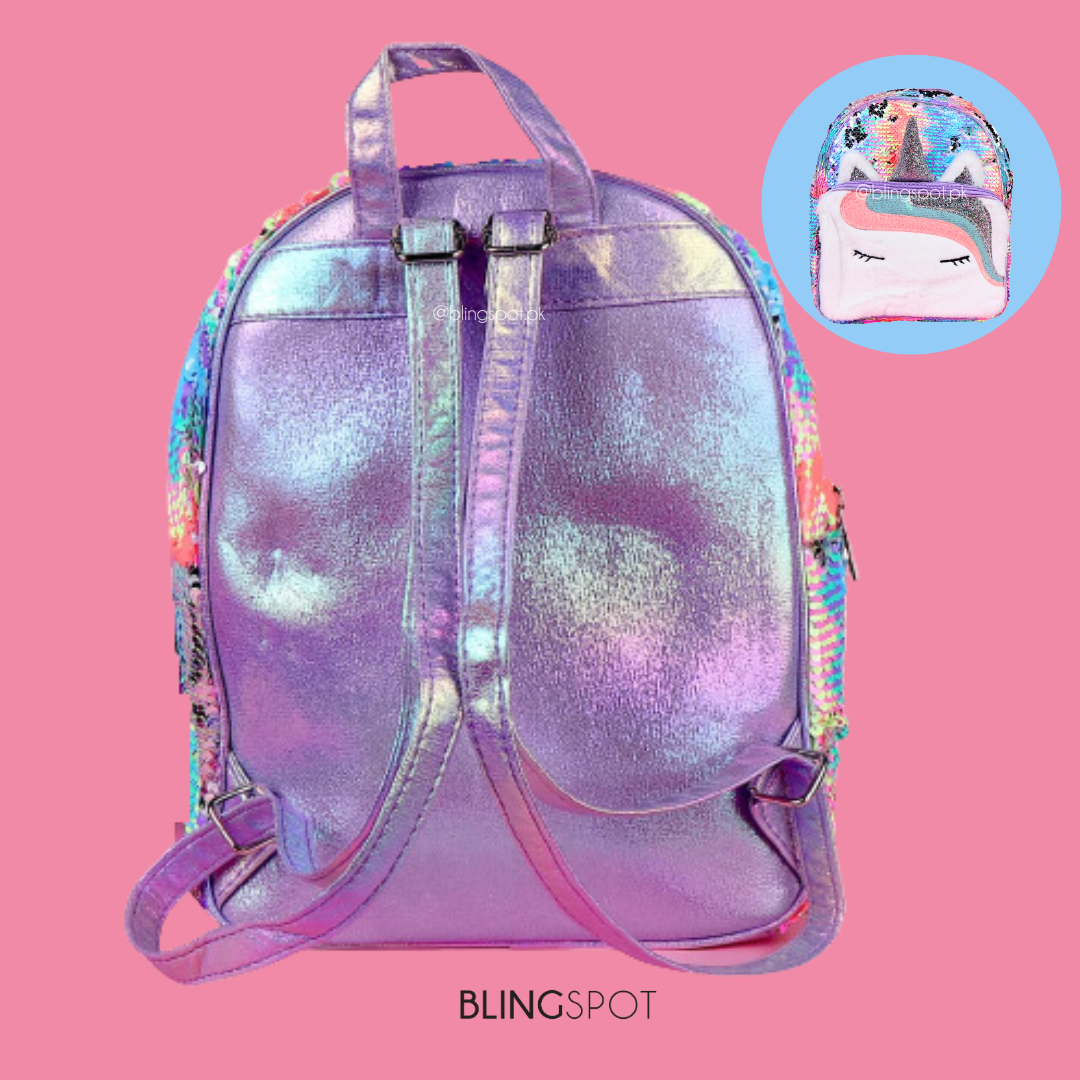 Holographic Unicorn Sequin - Backpack