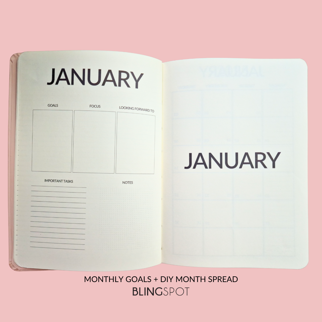 Rose - 2025 DATED YEARLY PLANNER