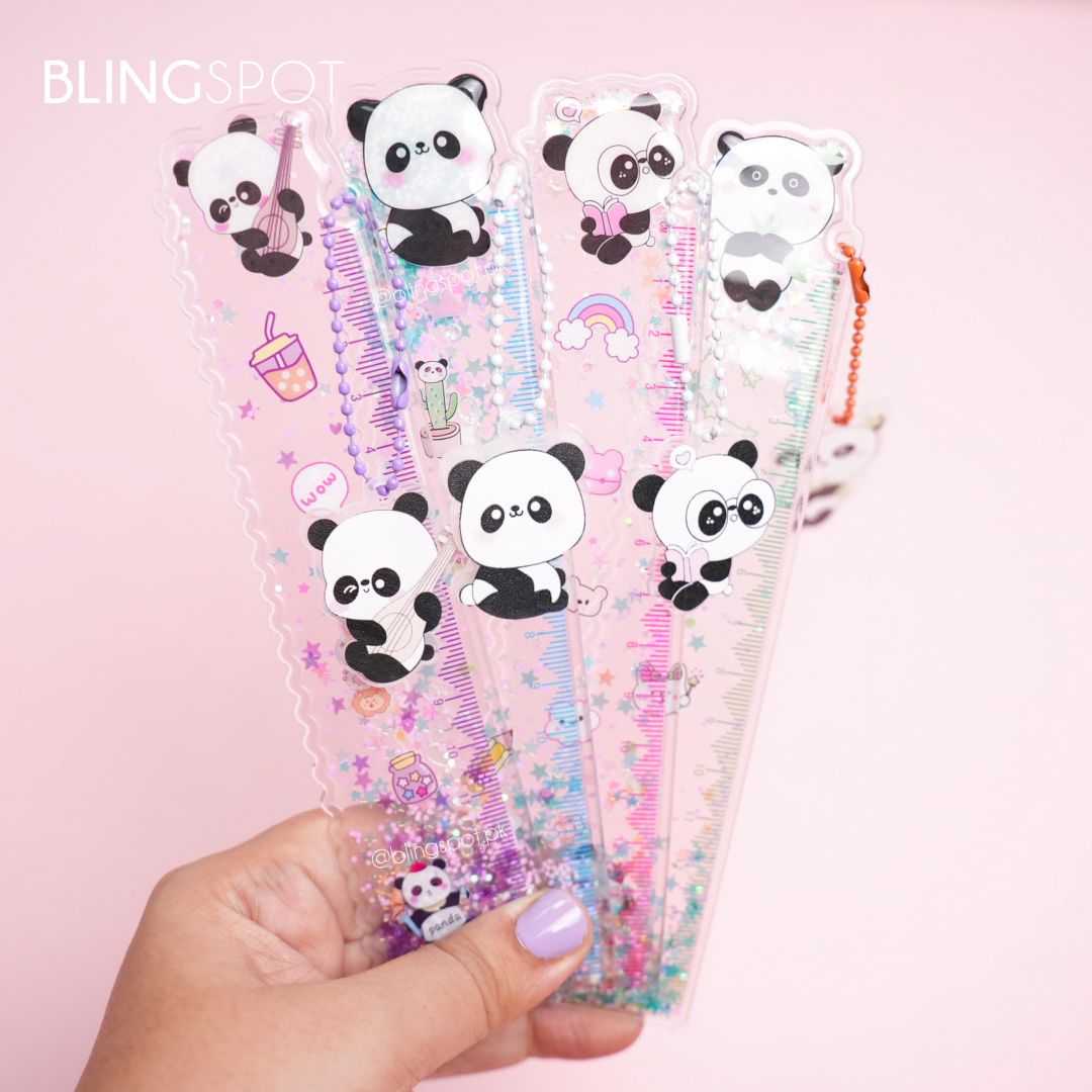 Panda Glitter Water - Ruler